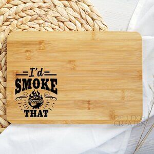 Individual Charcuterie board - I'd Smoke That